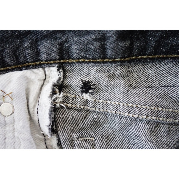 Vtg 80s Levi's 501 Dark Grey Tapered Jeans est. 2 - Picture 6 of 7